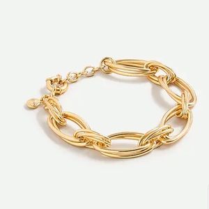 NWT! J. Crew Layered Gold Link Bracelet
